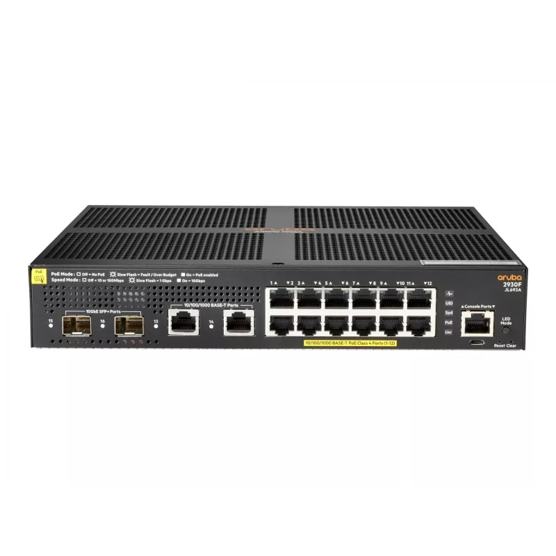Riadený switch Aruba 2930F 12G PoE+ 2G/2SFP+