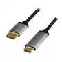 LogiLink CDA0107 videokáblový adaptér 2 m DisplayPort HDMI čierny sivý