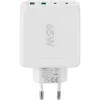 Goobay 64818 nabíjačka pre mobilné zariadenia slúchadlá – notebook – smartfón biela AC rýchlonabíjanie interiérová (64818)