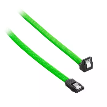 CableMod ModMesh - SATA kábel - Serial ATA 150/300/600 - SATA (W) pravouhlý na SATA (W) - 60 cm - svetlozelená (CM-CAB-RSAT-N60KLG-R)