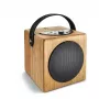 Prenosný reproduktor v drevenom dizajne WAVEMASTER KidzAudio 61002 — kompaktný audio prehrávač pre deti