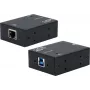 Sieťový mediálny konvertor Exsys USB 3.2 Gen 1 B na 1 Gigabit Ethernet EX-13021HMV so sadou na montáž na lištu