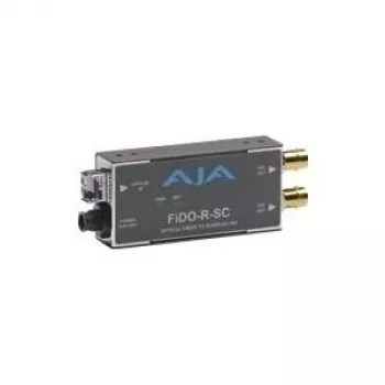 AJA FiDO-R-SC jednokanálový SC fiber na SDI s duálnymi SDI výstupmi - video extender - 1310 nm