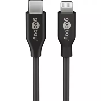 Nabíjací a synchronizačný kábel Goobay Lightning na USB-C 0,5 m