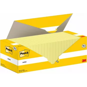Post-It 654-CY-VP24 samolepiace lístočky štvorcové žlté 100 listov (654-CY-VP24)