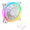 Sharkoon Shark Blades PWM RGB 120 mm ventilátor do skrine, 400–1400 ot./min., biely