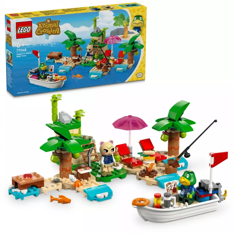 LEGO stavebná hračka 77048 Animal Crossing plavba loďou s kapitánskym ostrovom