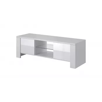 Cama TV stojan WEST 42/130/42 biela/biela lesklá