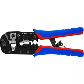 Knipex 97 51 13 krimpovacie kliešte na káble čierne, modré, červené
