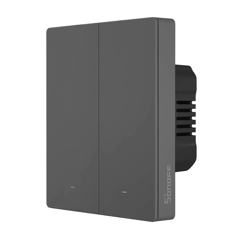 WLAN nástenný vypínač Sonoff M5-2C-80, 2 obvody, model M5-2C-80