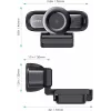 Webkamera AUKEY PC-LM3 2 MP 1920 x 1080 pixelov USB 2.0 čierna