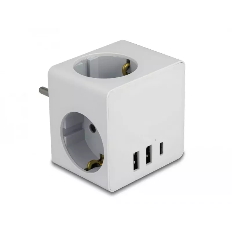 Sieťový adaptér typ F DeLOCK 11496 2 USB porty 5 V 2,4 A 3 A