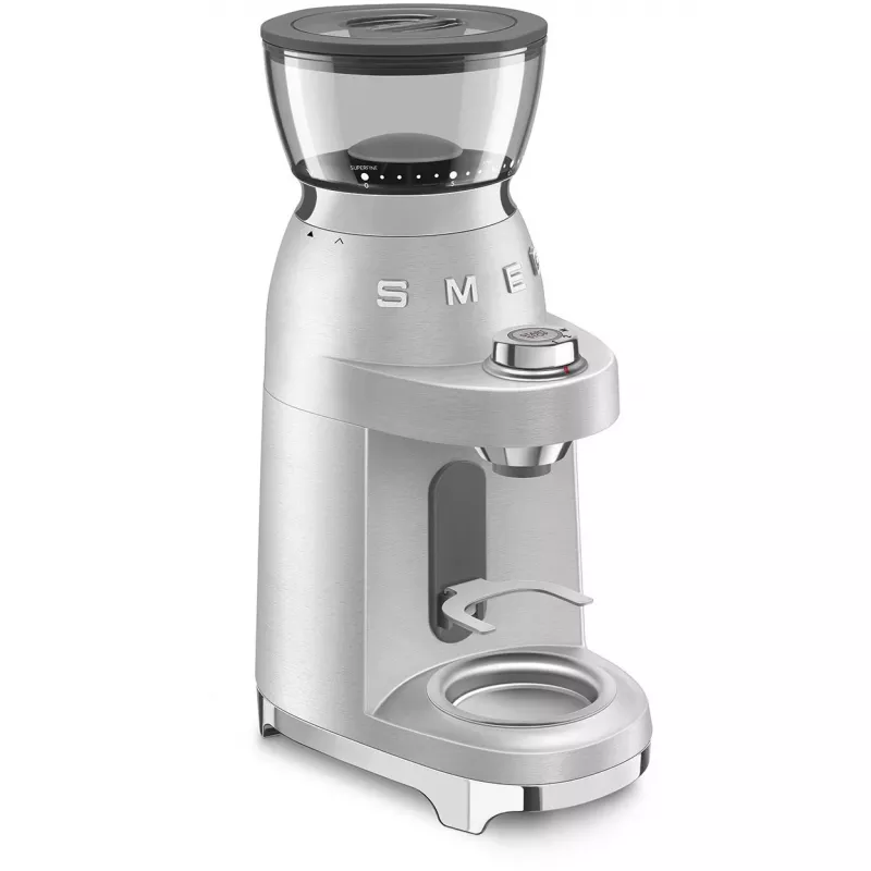SMEG kávomlynček 50s Style CGF02SSEU *strieborný*