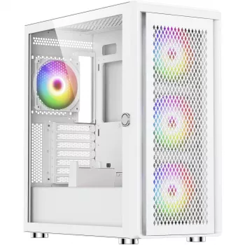 PC skriňa Silentware Air 100 White — Mid-Tower kompatibilná s ATX, biely povrch