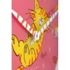 NeXtime hodiny 8810 Tickle My Tummy, Ø30 cm, nástenné, ružové/viacfarebné