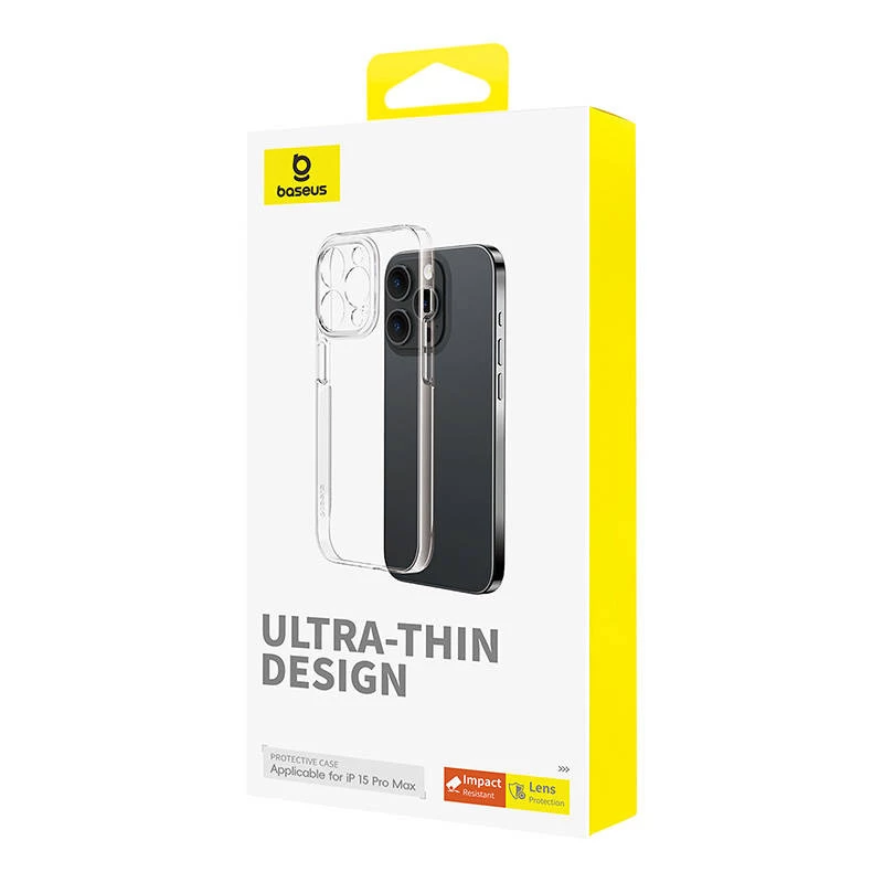 Puzdro na telefón pre iPhone 15 ProMax Baseus OS-Lucent séria (transparentné)