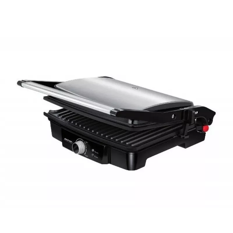 Kontaktný gril MPM MGR-09M - 2000 W, panini gril, nastaviteľná horná platňa