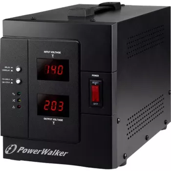 Bluewalker PowerWalker AVR 3000/SIV - automatická regulácia napätia - AC 230 V - 2400 Watt - 3000 VA - 2 výstupné zásuvky (10120307)