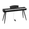 Digitálne piano Kruger & Matz KMDP-45P-BK — matný čierny povrch, vážené klávesy