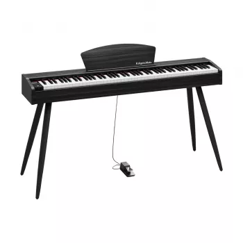 Digitálne piano Kruger & Matz KMDP-45P-BK — matný čierny povrch, vážené klávesy