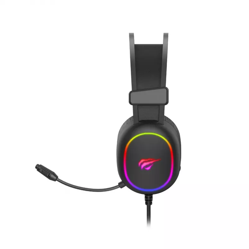 Havit HERNÉ SLÚCHADLÁ RGB čierne 2016D headset káblový headset s hlavovým mostom