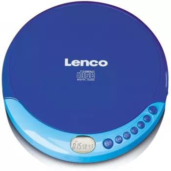 Prenosný CD prehrávač Lenco CD-011 modrý