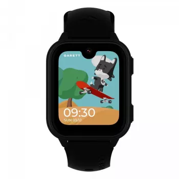 Smartwatch Garett Kids Vibe Ai 4G čierna — detské smart hodinky s 4G, GPS sledovaním, vodoodolné