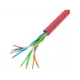 Sieťový kábel LANBERG LCU5-10CC-0305-R U/UTP Cat5e 305 m červený CCA PVC