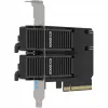 PCIe adaptérová karta icybox MB312M4P-B — 2× M.2 NVMe na PCIe 4.0 x8 (bifurkácia)