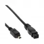 FireWire 400 na 800 kábel InLine 34901 1m konektor/konektor čierny