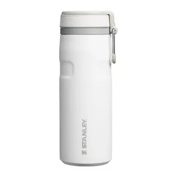 Termohrnček STANLEY Iceflow na každodenné použitie 470 ml, nerezová oceľ, flip uzáver, biela