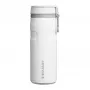 Termohrnček STANLEY Iceflow na každodenné použitie 470 ml, nerezová oceľ, flip uzáver, biela