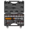 Neo Tools 1/4 obojsmerný momentový kľúč, 5-25NM, sada 21 ks