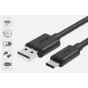 USB-A na USB-C kábel Unitek C14068BK, 2 m, USB 2.0, čierny, konektor-konektor