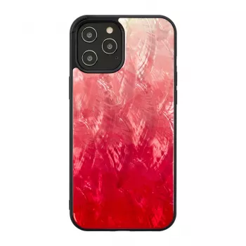 Ochranné puzdro iKins pre Apple iPhone 12 / 12 Pro, pink lake s čiernym okrajom