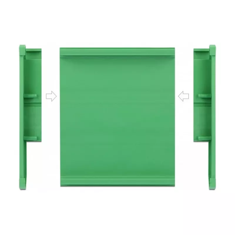 Držiak dosky DeLOCK 107 mm pre lištu DIN 10 cm dlhý