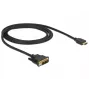 Video kábel adaptér DeLOCK 85582 1 m HDMI Type-A DVI-D čierny