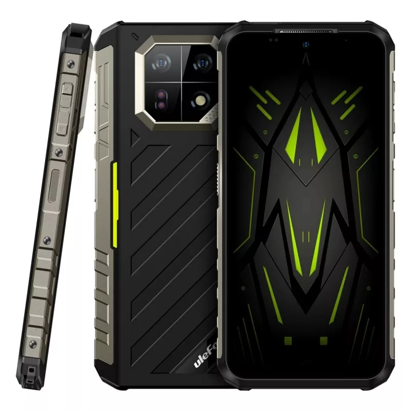 Robustný smartphone UleFone Armor 22 4G, 9 GB RAM, 128 GB úložisko, IP69K, zelená