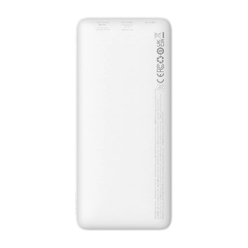 Baseus Airpow lithium-polymerová powerbanka 10000 mAh 20 W biela