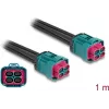 DeLOCK kábel HDMTD Z Quad zásuvka na HDMTD Z Quad zásuvka 1 m krytie IP67