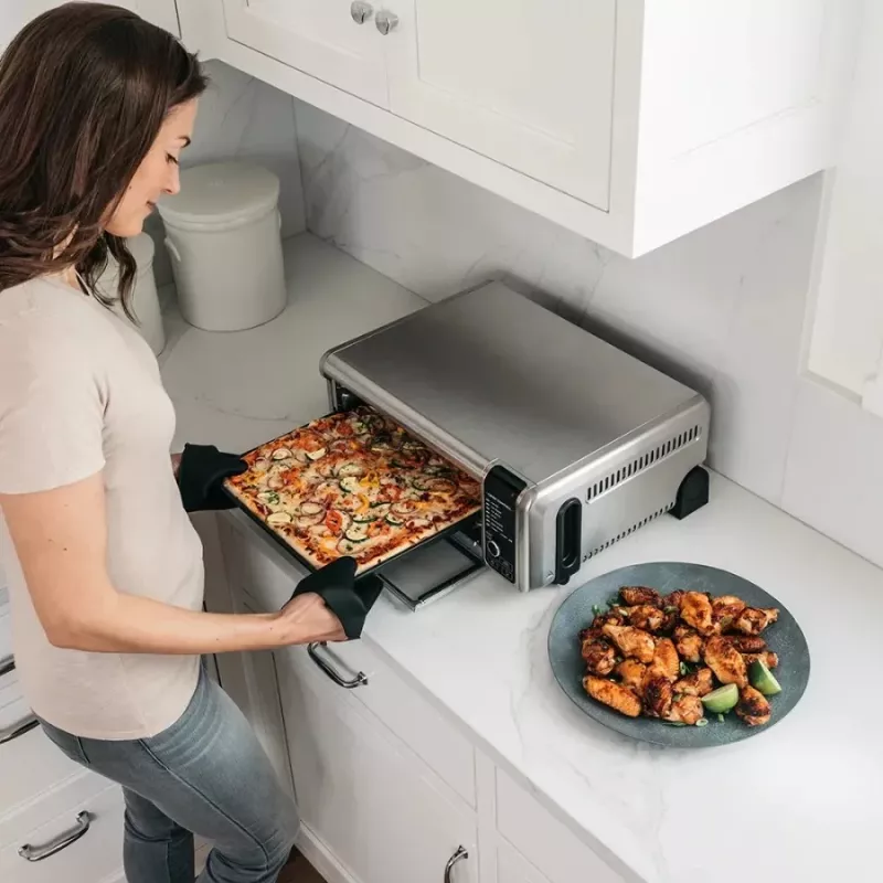 Ninja SP101 samostatná 10 L voľne stojaca 2400 W teplovzdušná fritéza čierna, nerezová oceľ