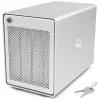 Mercury Elite Pro Quad, skrinka na disky strieborná, USB 3.2 Gen 2, pripravená na RAID