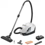 Podlahový vysávač Karcher DS 6 — suché čistenie, 650 W, 2 l kapacita prachu, HEPA 13, 10,2 m akčný rádius, teleskopická rúra