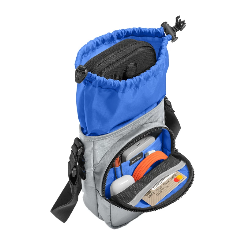 Taška Tomtoc GameOn-G50 Switch 2 JoyCarry Sling sivá pre príslušenstvo Nintendo Switch