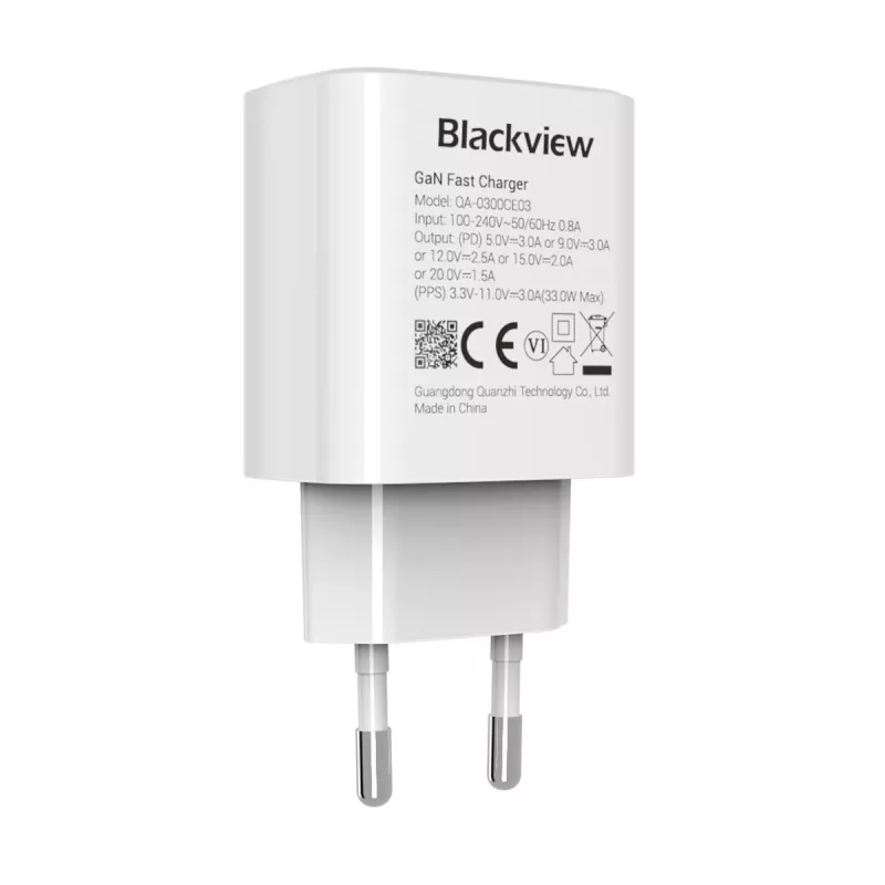 Nabíjačka BLACKVIEW CHAR-33W/BV USB-C 33W rýchlonabíjanie, čierna