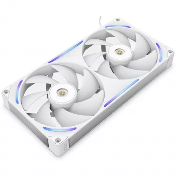 Skriňový ventilátor NZXT F280X RGB 140 mm ARGB – biely, balenie 2 ks
