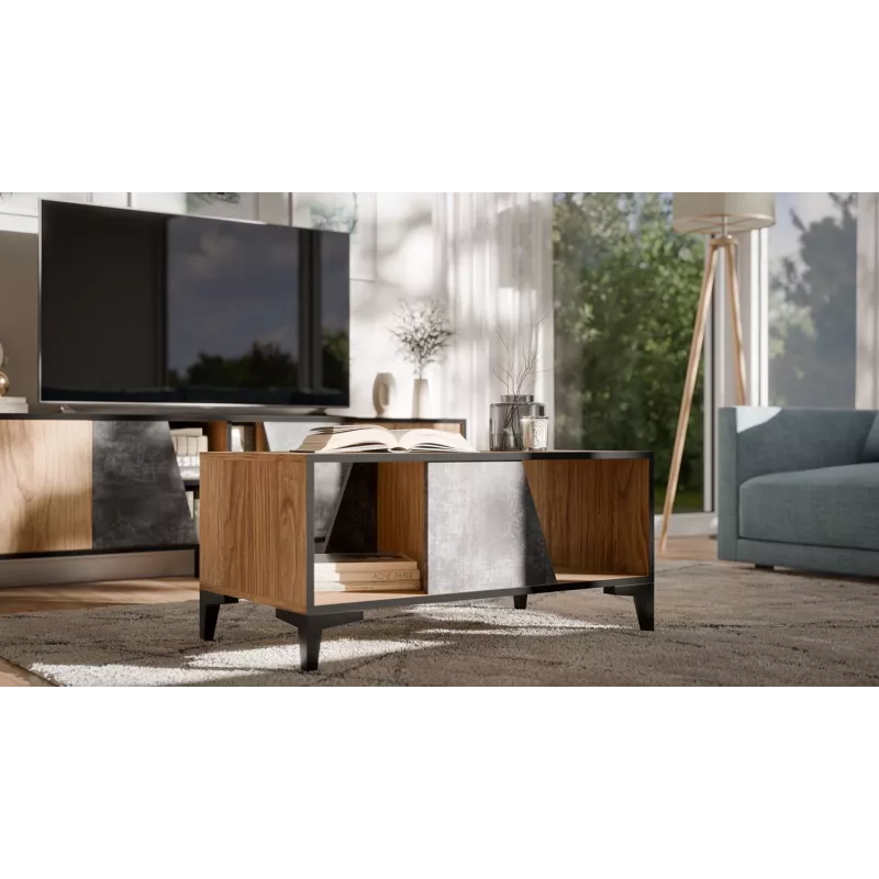 Cama konferenčný stolík OVO 90x50xV39 dub/betón