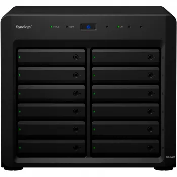Puzdro na HDD/SSD Synology DX1222 12 diskov 192 TB čierne