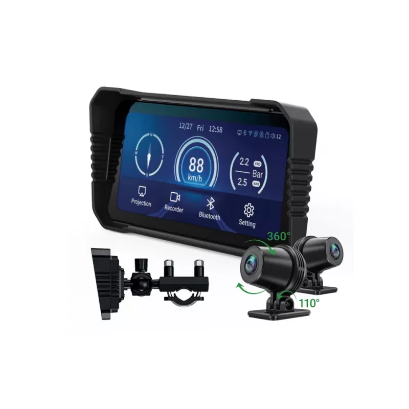 Autokamera Navitel MS850 DUAL — dvojkanálový motocyklový rekordér s Wi‑Fi