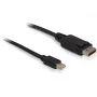 Displayport kábel DeLOCK 82698 1 m mini DisplayPort na Displayport čierny